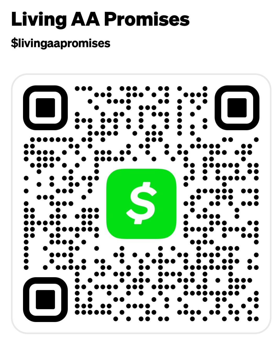 Living the AA Promises Donation Link